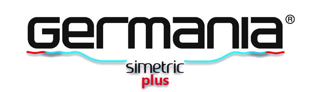 Tabla tip tigla metalica GERMANIA SIMETRIC PLUS logo
