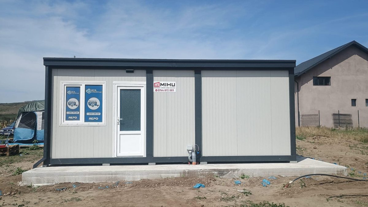 Container modular metalic livrat și montat în Buzău