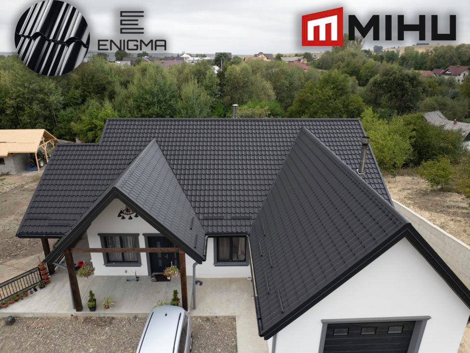 Acoperiş din tablă tip ţiglă metalică ENIGMA în Suceava