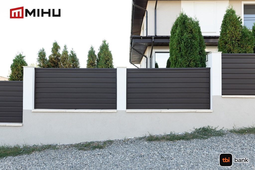 Gard metalic modern gri antracit